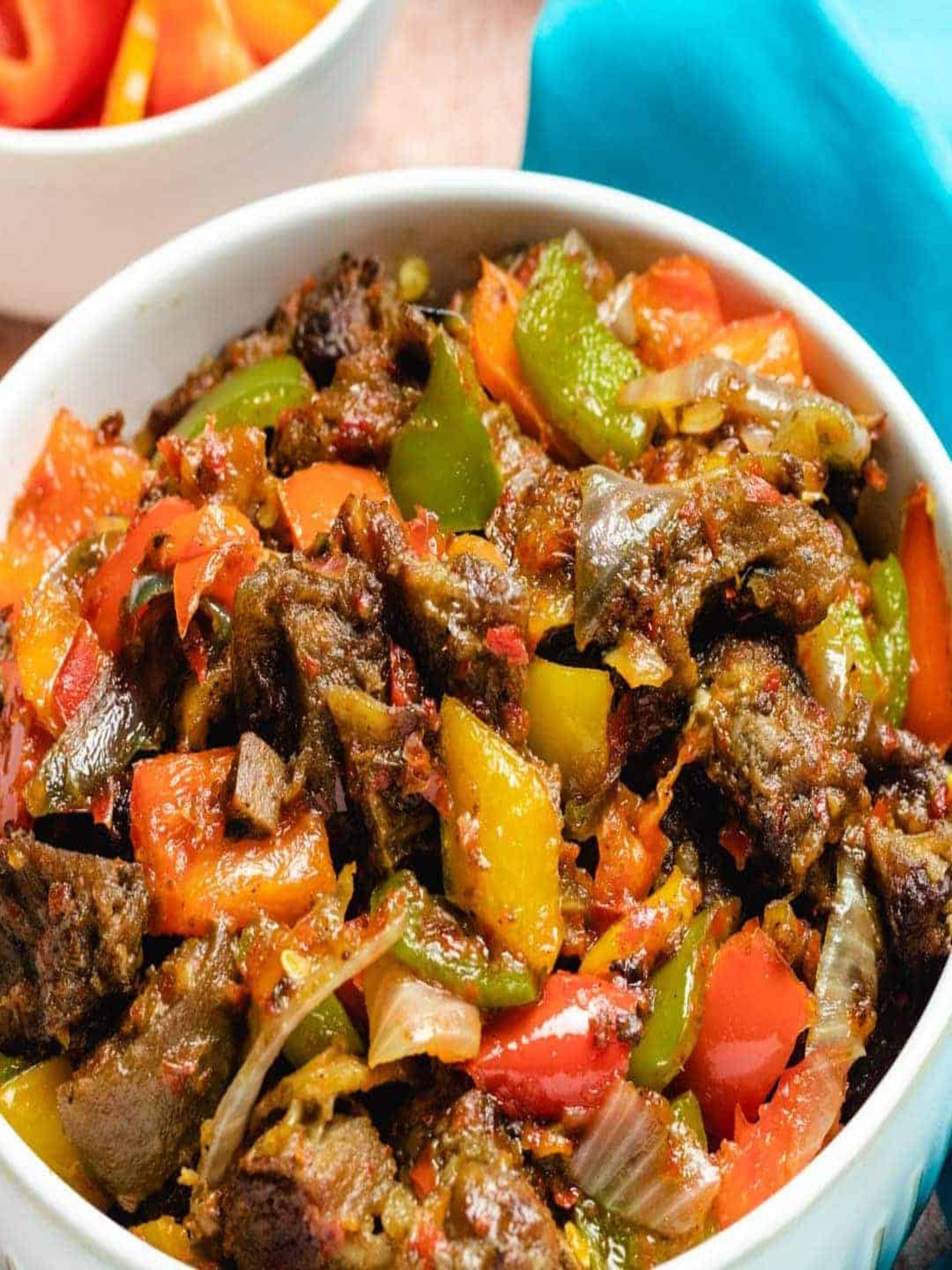 Sautéed goat meat